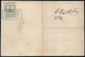 1862 Fegyvertarthatási / fegyvertartási engedély szodesinci lakos részére / 1862 Gun licence