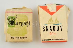 2 doboz bontatlan csomag román Snagov és Carpati cigaretta