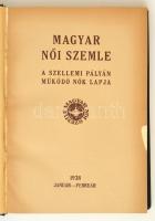 1938 Magyar Női Szemle. Folyóirat. A szellemi pályán működő nők lapja. Szerk.: Dr. Magyary Zoltánné ...