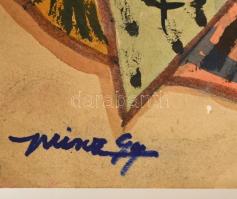 Hincz jelzéssel: Ceruzavilág, akvarell, papír, 30,5×43 cm