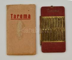 Tarema régi német mechanikus számológép, eredeti papír tokjában, leírással