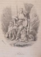Császár Ferenc: Görög-római mythológiai zsebszótár. Bp., 1844, Trattner-Károlyi-ny.,XV+522 p.+19 t. ...
