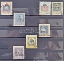 Okmánybélyeg vízjelállás gyűjtemény 1903-1909 közte sok számvízjel és csillag, berakóban. Tartalmas ...