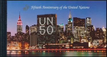 UN stampbooklet, 50 éves az ENSZ bélyegfüzet