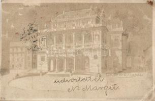 1899 Budapest Operaház Litho (EB)