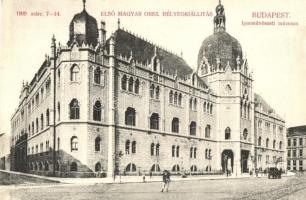 Budapest IX. Iparművészeti Múzeum, Első magyar országos bélyegkiállítás, 1909 Magyar Orsz. Bélyegkiállítás So. Stpl. (EK)