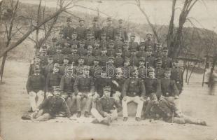 5 db RÉGI katonai fotólap (közte 1 modern előhívású és 1 fotó Rákosi Mátyással), K.u.K. csoportképek...