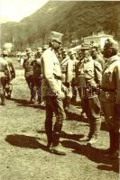 5 db RÉGI katonai fotólap (közte 1 modern előhívású és 1 fotó Rákosi Mátyással), K.u.K. csoportképek...