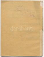 3db-os betétkönyv tétel, benne 1908. "A Szegedi Kézműves Bank Takarékpénztári Osztályának Betét...