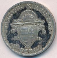 1938. 5P Ag "Szent István" T:2 patina, ph.
Adamo P8.1