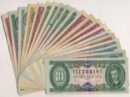 20db-os vegyes magyar forint bankjegy tétel T:III,III-