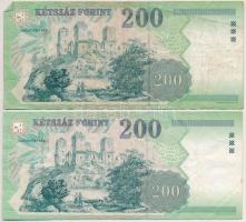 1998-2007. 200Ft (5xklf) T:III