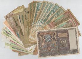 30db-os vegyes külföldi bankjegy tétel, közte Lengyelország, NDK, Románia, Weimari Köztársaság T:III...