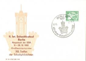 38 db MODERN sakk képeslap, nemzetközi sakkfesztiválok / 38 MODERN chess postcards, international ch...