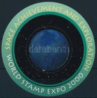 STAMP WORLD EXPO 2000  hologram block, Nemzetközi Bélyegkiállítás STAMP WORLD EXPO 2000 hologramos blokk