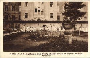 Budapest VI. A MÁV nagybányai vitéz Horthy Miklós Kórháza és központi rendelője, kert. Podmaniczky utca (EK)