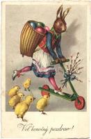 22 db RÉGI húsvéti üdvözlőlap, sok litho, vegyes minőség / 22 pre-1945 Easter greeting cards, many l...