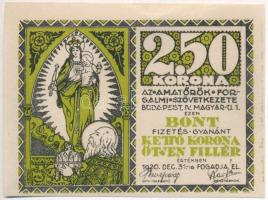 Budapest 1920. 10f-5K (7xklf) "Amatőrök Forgalmi Szövetkezete" T:I,I-