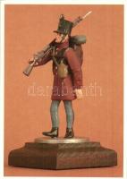 25 db MODERN ólomkatonás motívumlap, több ismétlődő példány / 25 MODERN tin soldier motive cards, so...