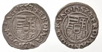 1552K-B Denár Ag "I. Ferdinánd" (0,49g) + 1553K-B Denár Ag "I. Ferdinánd" (0,44g...