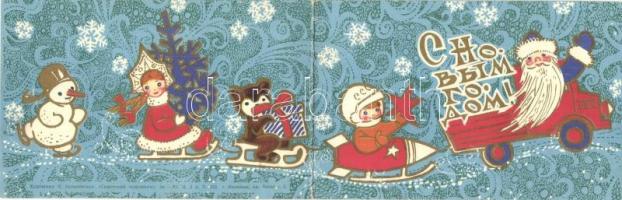 28 db MODERN Mikulás motívumlap / 28 MODERN Saint Nicholas motive cards