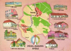 36 db MODERN térképes motívumlap / 36 MODERN map motive cards