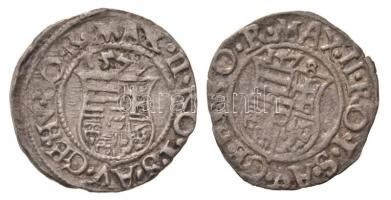 1577K-B Denár Ag "Miksa" (0,7g) + 1578K-B Denár Ag "Miksa" (0,43g) T:2,2-
Hunga...