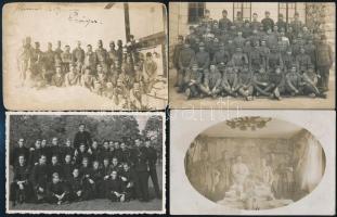 cca 1938-1943 10 db katonafotó, egy részük hátulján feliratozva, 14×9 cm