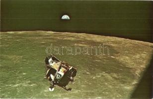 6 db MODERN főleg megíratlan űrhajózás motívumlap: holdra szállás, rakétakilövés, szovjet asztronaut...