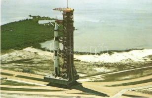 6 db MODERN főleg megíratlan űrhajózás motívumlap: holdra szállás, rakétakilövés, szovjet asztronaut...