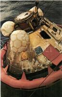 6 db MODERN főleg megíratlan űrhajózás motívumlap: holdra szállás, rakétakilövés, szovjet asztronaut...