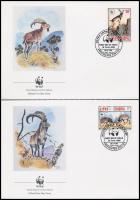 WWF Goat set 4 FDC WWF: Kecske sor 4 FDC-n