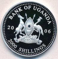 Uganda 2006. 2000Sh Ag "A labdarúgás halhatatlanjainak csarnoka - Hollandia 1990-es évek / Ruud...