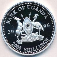 Uganda 2006. 2000Sh Ag "A labdarúgás halhatatlanjainak csarnoka - Olaszország 2000-es évek / Pa...