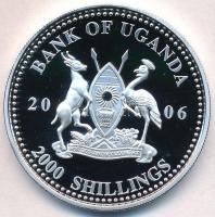 Uganda 2006. 2000Sh Ag "A labdarúgás halhatatlanjainak csarnoka - Olaszország 1980-as évek / Di...