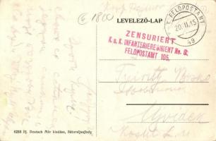 Sátoraljaújhely, M. kir. dohánygyár, Ifj. Deutsch Mór kiadása + K.u.K. Infanterieregiment No. 6. Fel...