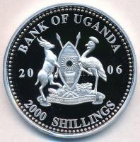 Uganda 2006. 2000Sh Ag "A labdarúgás halhatatlanjainak csarnoka - Románia 1980-as évek / Gheorg...