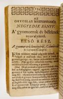 Pápai Páriz Ferenc: Pax Corporis. Az az: Az emberi testnek belsö nyavalyáinak okairól, fészkeiröl s-...