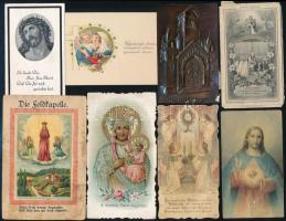 cca 1900-1980 Vegyes magyar szentkép tétel, benne csipke és litho is vegyes állapotban
