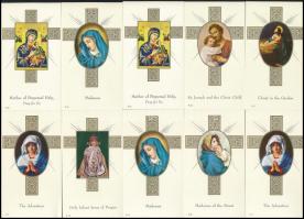 cca 1900-1980 Vegyes magyar szentkép tétel, benne csipke és litho is vegyes állapotban