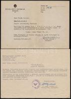 1932-1948 Vegyes okmány tétel Bozó Gyula (1913-2004) grafikus-iparművész hagyatékából, benne többek ...