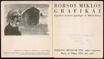 Borsos Miklós Grafikái, Tihanyi Múzeum 1976. május-augusztus. Kiállítási katalógus. h. n. 1976, Vesz...