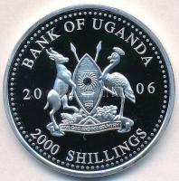 Uganda 2006. 2000Sh Ag "A labdarúgás halhatatlanjainak csarnoka - Brazília 2000-es évek / Ronal...