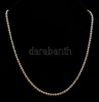 Ezüst(Ag) nyaklánc, jelzett, h: 52 cm, nettó: 13,8 g