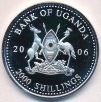 Uganda 2006. 2000Sh Ag "A labdarúgás halhatatlanjainak csarnoka - Brazília 2000-es évek / Rober...