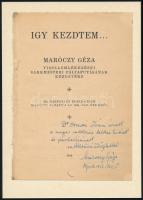 1942 Maróczy Géza (1870-1951): sakknagymester dedikációja Ormai Iván részére saját könyvének címlapján