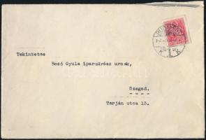 1943 Habsburg-Lotaringiai József Ágost főherceg levele Bozó Gyula (1913-2004) grafikus-iparművésznek...