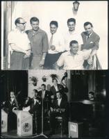 cca 1955-1997 14 db fotó a magyar jazz történetéből, egy részük hátulján feliratozva, köztük pecsétt...