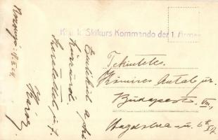 1918 Rozsnyó, K.u.K. Síoktató Parancsnokság oktatója / Skikur Kommando der 1. Armee / K.u.K. militar...