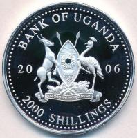 Uganda 2006. 2000Sh Ag "A labdarúgás halhatatlanjainak csarnoka - Magyarország 1960-as évek / A...
